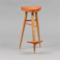 Stool with footrest